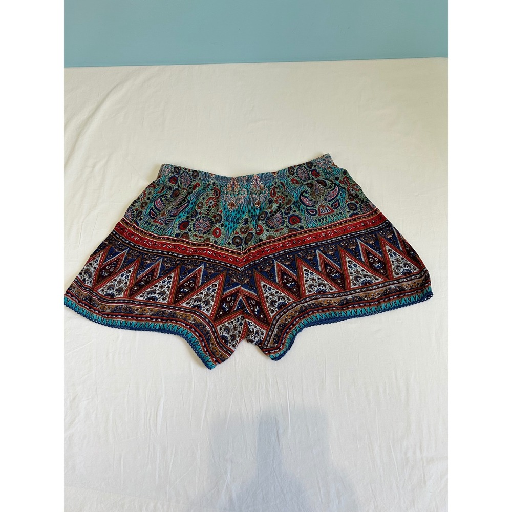 Westport 1962 Womens XL Boho Paisley hippie witchy  Lace Trim Shorts boHo, gypsy